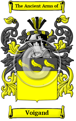 Voigand Family Crest/Coat of Arms
