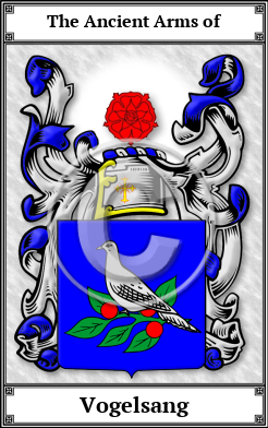 Vogelsang Family Crest Download (JPG) Book Plated - 600 DPI
