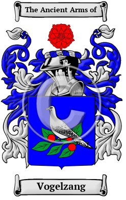 Vogelzang Family Crest/Coat of Arms