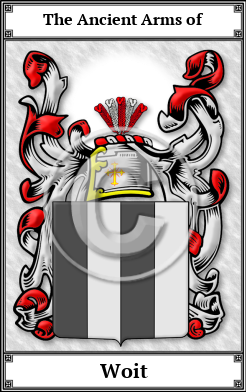 Woit Family Crest Download (JPG) Book Plated - 600 DPI