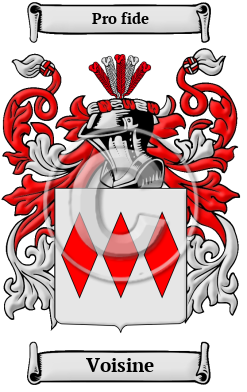 Voisine Family Crest/Coat of Arms