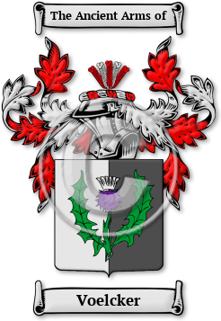 Voelcker Family Crest Download (jpg) Legacy Series - 150 DPI