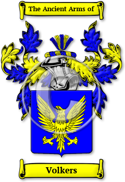 Volkers Family Crest Download (jpg) Legacy Series - 150 DPI