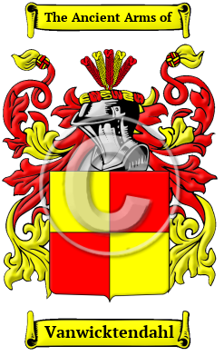 Vanwicktendahl Family Crest/Coat of Arms