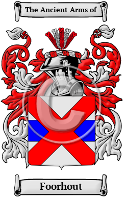 Foorhout Family Crest/Coat of Arms