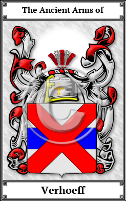 Verhoeff Family Crest Download (JPG)  Book Plated - 150 DPI