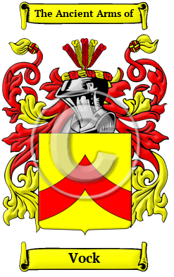 Vock Family Crest/Coat of Arms