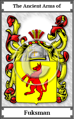 Fuksman Family Crest Download (JPG)  Book Plated - 150 DPI