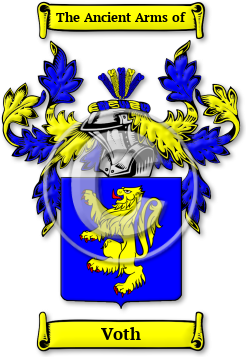 Voth Family Crest Download (jpg) Legacy Series - 150 DPI