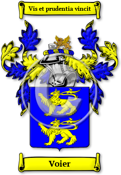 Voier Family Crest Download (JPG) Legacy Series - 600 DPI