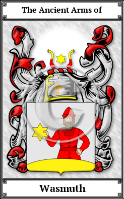 Wasmuth Family Crest Download (JPG) Book Plated - 600 DPI