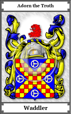 Waddler Family Crest Download (JPG)  Book Plated - 150 DPI