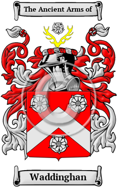 Waddinghan Family Crest/Coat of Arms