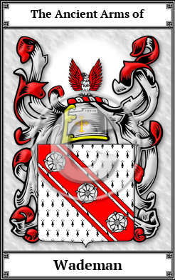 Wademan Family Crest Download (JPG)  Book Plated - 150 DPI
