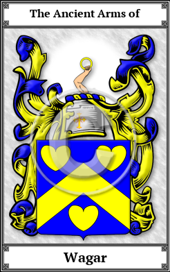 Wagar Family Crest Download (JPG) Book Plated - 300 DPI
