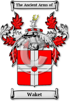 Waket Family Crest Download (jpg) Legacy Series - 150 DPI