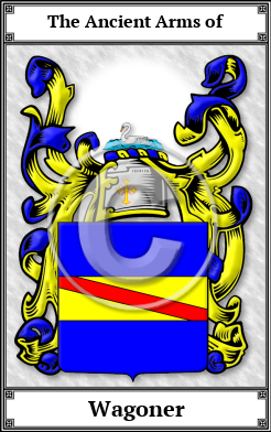 Wagoner Family Crest Download (JPG)  Book Plated - 150 DPI