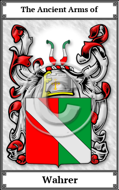 Wahrer Family Crest Download (JPG)  Book Plated - 150 DPI