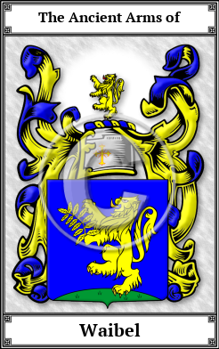 Waibel Family Crest Download (JPG)  Book Plated - 150 DPI