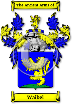 Waibel Family Crest Download (jpg) Legacy Series - 150 DPI