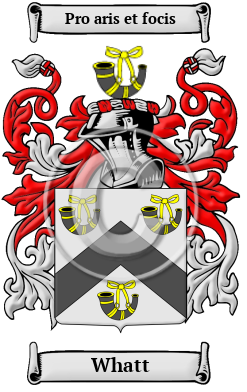 Whatt Family Crest/Coat of Arms