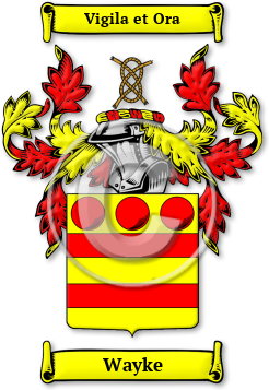 Wayke Family Crest Download (JPG) Legacy Series - 600 DPI