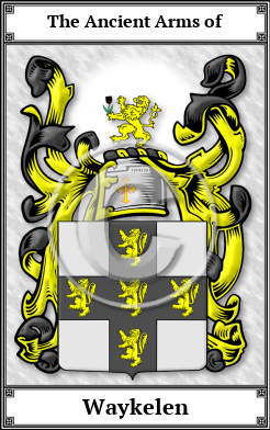 Waykelen Family Crest Download (JPG)  Book Plated - 150 DPI