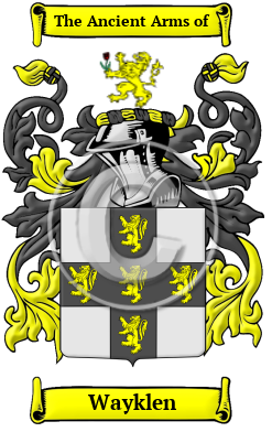Wayklen Family Crest/Coat of Arms