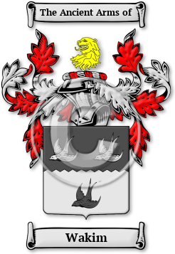 Wakim Family Crest Download (jpg) Legacy Series - 150 DPI