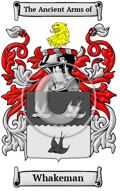 Whakeman Family Crest/Coat of Arms