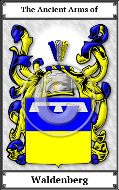 Waldenberg Family Crest Download (JPG) Book Plated - 600 DPI