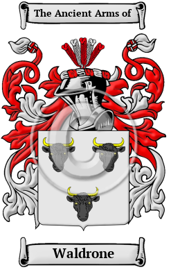 Waldrone Family Crest/Coat of Arms