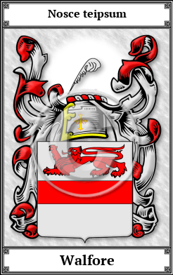 Walfore Family Crest Download (JPG)  Book Plated - 150 DPI