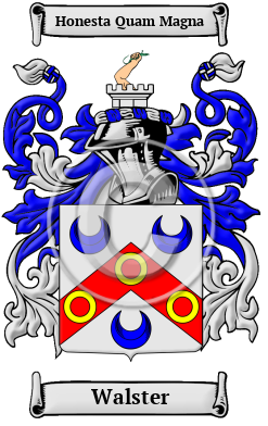 Walster Family Crest/Coat of Arms