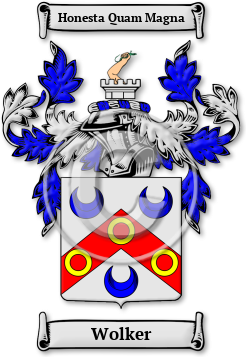 Wolker Family Crest Download (jpg) Legacy Series - 150 DPI