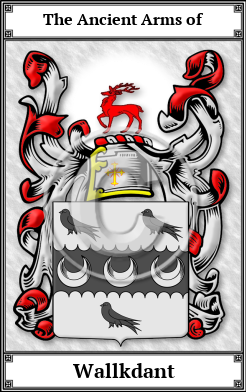 Wallkdant Family Crest Download (JPG)  Book Plated - 150 DPI