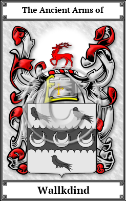 Wallkdind Family Crest Download (JPG)  Book Plated - 150 DPI