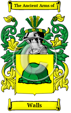Walls Family Crest/Coat of Arms
