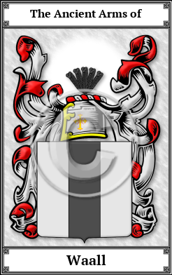 Waall Family Crest Download (JPG)  Book Plated - 150 DPI