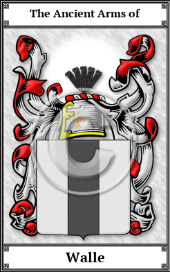 Walle Family Crest Download (JPG)  Book Plated - 150 DPI