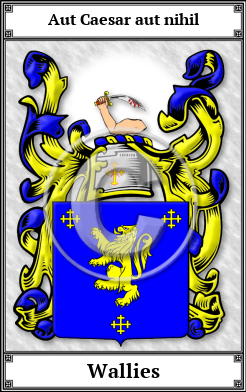 Wallies Family Crest Download (JPG) Book Plated - 300 DPI