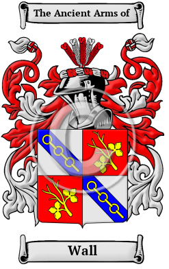 Wall Family Crest/Coat of Arms