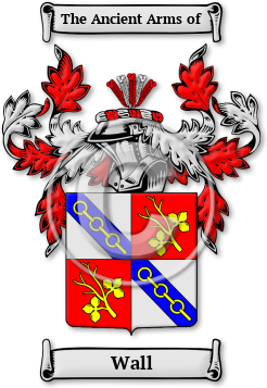 Wall Family Crest Download (jpg) Legacy Series - 150 DPI