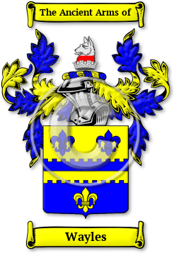 Wayles Family Crest Download (jpg) Legacy Series - 150 DPI