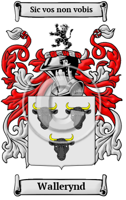 Wallerynd Family Crest/Coat of Arms