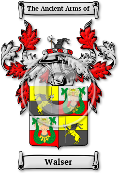 Walser Family Crest Download (JPG) Legacy Series - 600 DPI