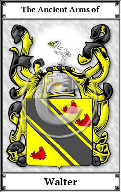 Walter Family Crest Download (JPG)  Book Plated - 150 DPI
