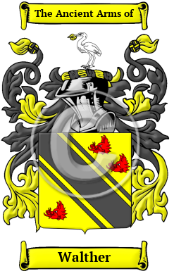 Walther Family Crest/Coat of Arms