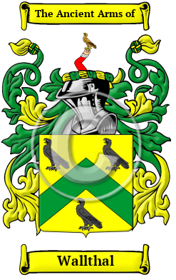 Wallthal Family Crest/Coat of Arms