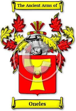 Oneles Family Crest Download (jpg) Legacy Series - 150 DPI